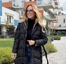 New Reby fekete – Hosszított steppelt női kabát – Innova Fashion – 5. kép
